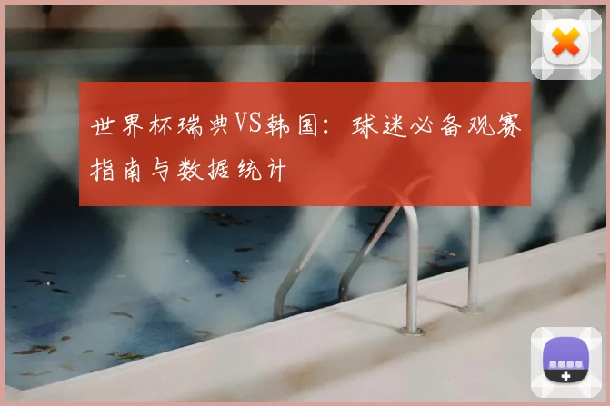 世界杯瑞典VS韩国：球迷必备观赛指南与数据统计